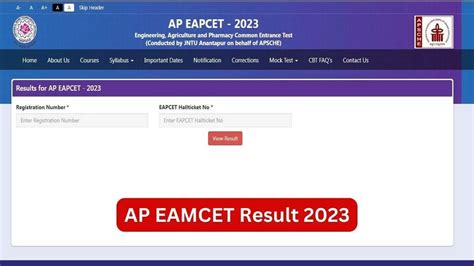 EAMCET Engineering Ranks Card Result 2023.
